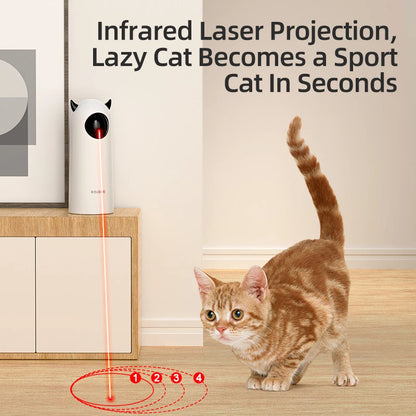 🐾 Automatic Cat Toys Interactive Smart Teasing Pet LED Laser: 3-in-1 Interactive Toy for Cats