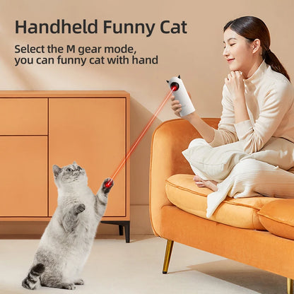 🐾 Automatic Cat Toys Interactive Smart Teasing Pet LED Laser: 3-in-1 Interactive Toy for Cats