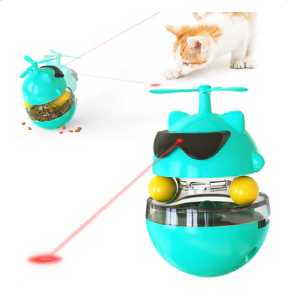 New- 3-in-1 Cat Toy Ball: Automatic Laser, Interactive Propeller, and Treat Dispenser